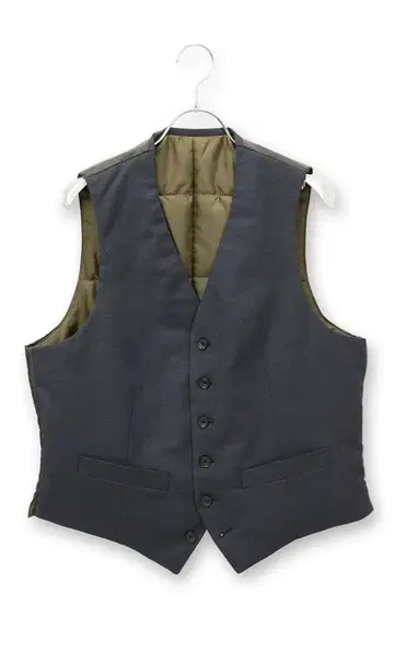 미사용 새상품 충전솜 다운 베스트 수트 포멀 네이비