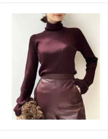 라빠르망 WIDE Rib Knit 와인 999