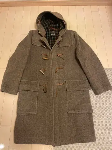 영국제 글로버올 더플 코트 앤티크 S 브라운