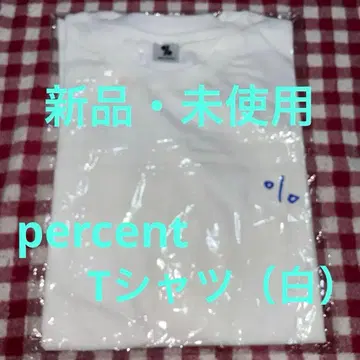 오뉴 PERCENT 팝업 티셔츠 화이트