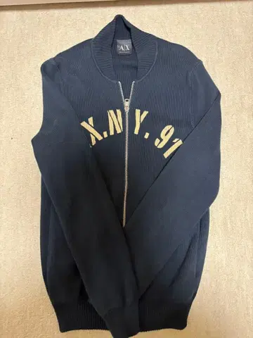 컨디션 최상 Armani Exchange 네이비 집업 스웨터 XS