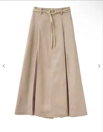 aimeine 벨트 턱 치노 스커트