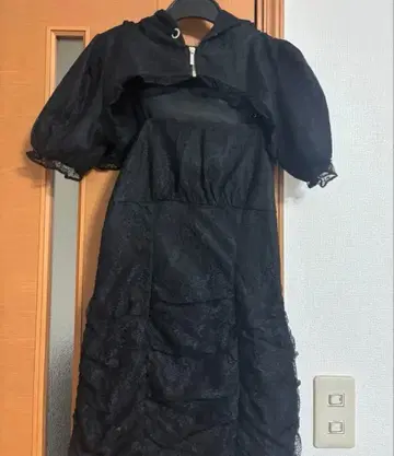 BUBBLES 개더 후드티 원피스