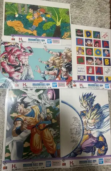 제일복권 드래곤볼 40th ~그 첫 번째~ H상 클리어 포스터 5종