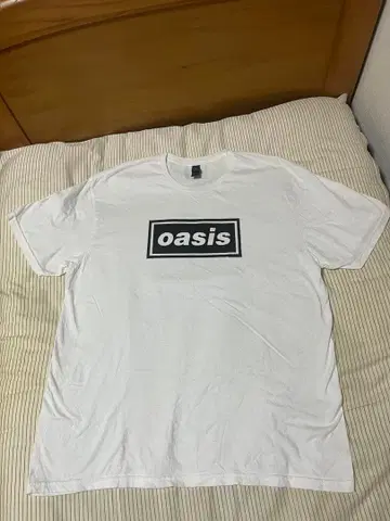 oasis DECCA 로고 티셔츠 XL 화이트