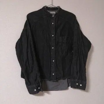 BLANC 블랙 데님 셔츠 38