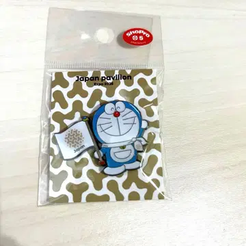 새상품 간사이 만박 일본관 도라에몽 핀 배지