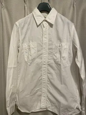 orSlow 화이트 긴팔 셔츠 샴브레이 사이즈 1