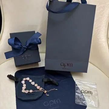 [ APM ] Monaco 하트형 팔찌/핑크