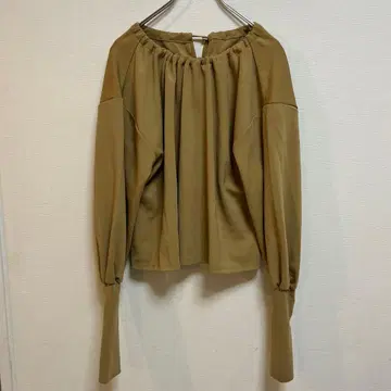 MADEMOISELLE ROPE 카키 긴팔 셔츠