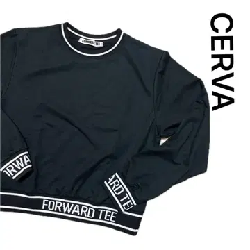 CERVA FORWARD TEE 블랙 크롭 T