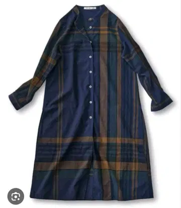 Sunny Clouds 빅 체크 슬릿 튜닉 L