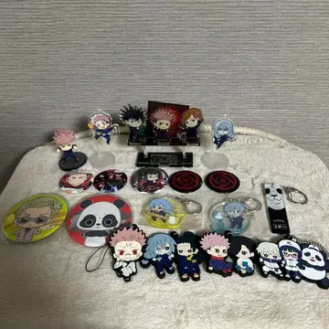 주술회전 캔 배지+스트랩 세트 기타