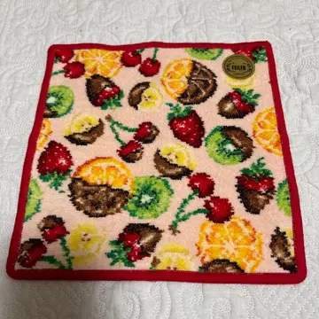 FEILER 과일 패턴 손수건 약 25cm