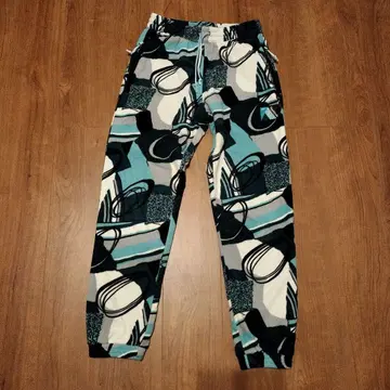 리복 레트로 패턴 무늬 플리스 이지 팬츠 사이즈 S