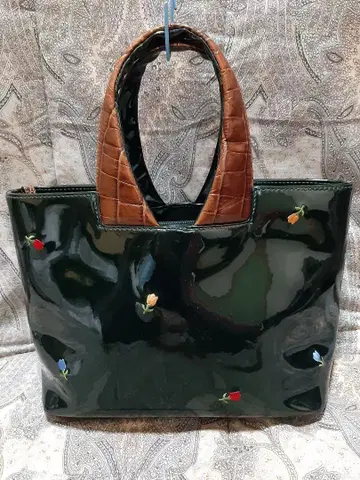 에나멜/핸드백/튤립 자수