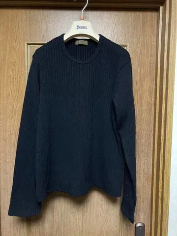 y's for men 블랙 리브 니트