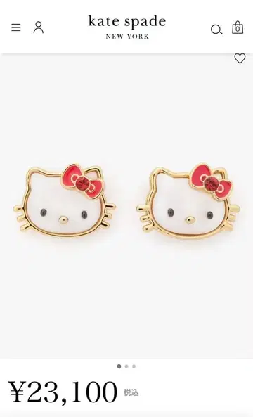 HELLO KITTY x kate spade 귀걸이