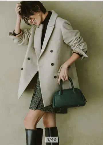 Arpege story 아르페쥬 스토리 루프 트위드 미니 스코트