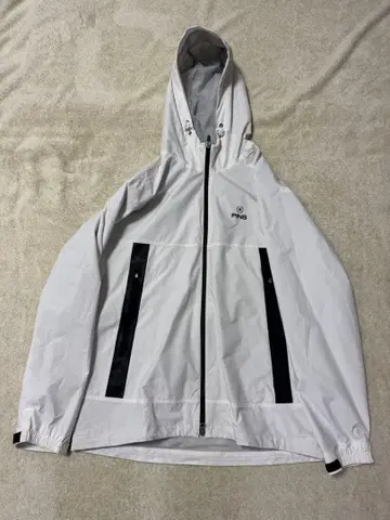 PING 후드 부착 나일론 자켓 LL 화이트