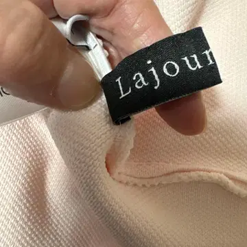 Lajour 모양 니트 핑크