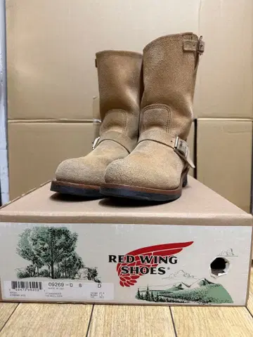레드윙 REDWING 9269 엔지니어 부츠 스웨이드 26cm