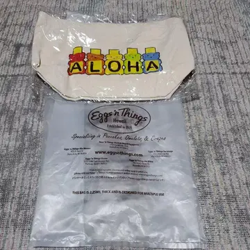 미사용 미개봉 에그스 앤 띵스 하와이 알라모아나 구매 토트백