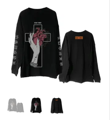 DEZERT 무도관 빈티지풍 BIG 실루엣 롱 슬리브 (블랙)