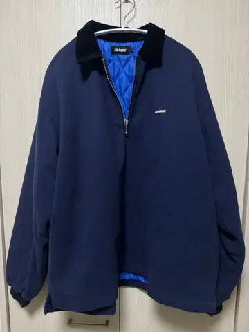XLARGE 네이비 하프 지퍼 트레이닝복
