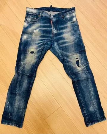 DSQUARED2 TIDY BIKER JEAN 데미지 가공 데님 42