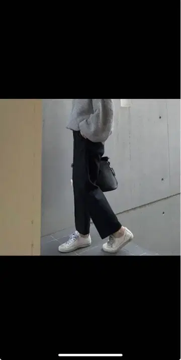 july nine GRACEGRAY 블랙 이지 팬츠 AW