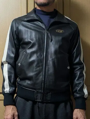 Schott 블랙 가죽 라이더 자켓