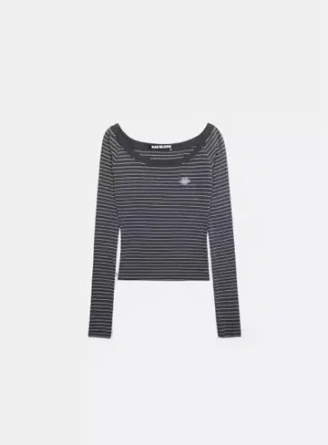 Badblood 스트라이프 긴팔 상의