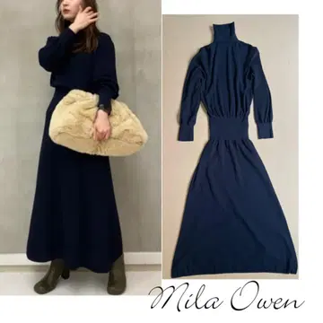 Mila Owen 터틀넥 니트 원피스