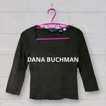 DANA BUCHMAN 디나 브라운 긴팔 실크 티셔츠