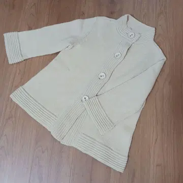 GEORGES RECH 베이지색 니트 가디건 자켓