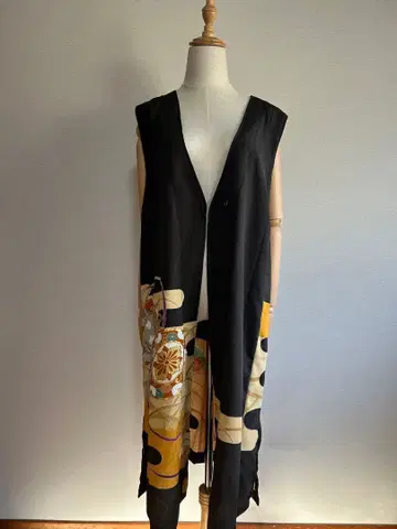 핸드메이드 기모노 리메이크 베스트 튜닉