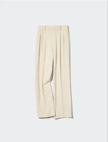 미사용 새상품! 유니클로 턱 와이드 팬츠