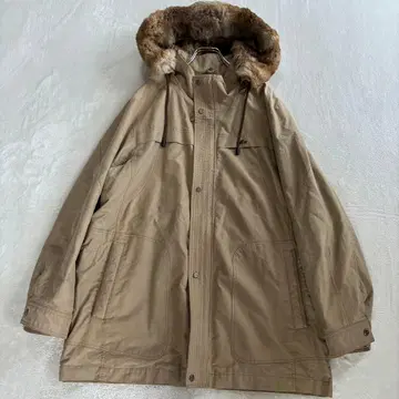 LACOSTE 라코스테 롱 코트 퍼 모즈 L 사이즈 레어