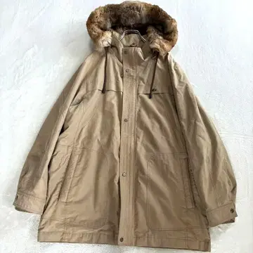 LACOSTE 라코스테 롱 코트 퍼 모즈 L 사이즈 레어