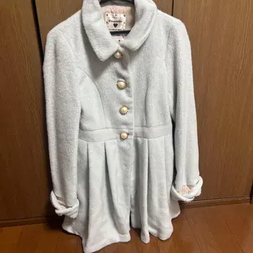 Emsexcite 라이트 블루 롱 코트