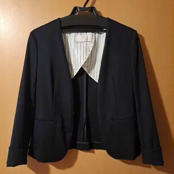 자유구 노카라 자켓 블랙 사이즈 38