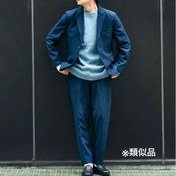 컨디션 최상 EDIFICE 417 트래블 수트 네이비  자켓 팬츠