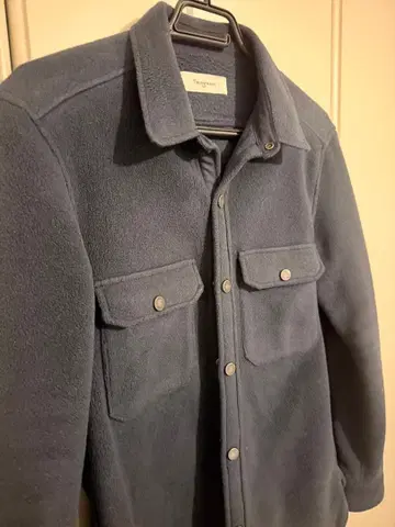 Seagreen 플리스 버튼 부착 자켓