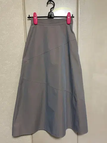 Ray Beams 샴브레이 절개 스커트