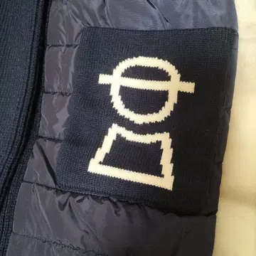 피코네 충전솜 다운 코트 니트 후드 포함