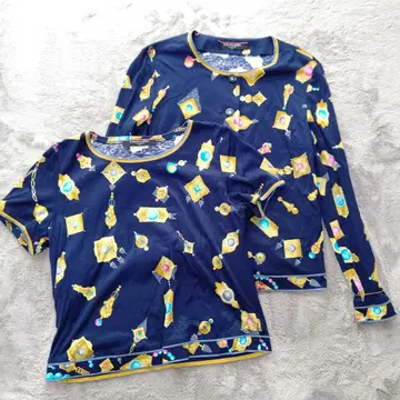 LEONARDO 장식적인 패턴 긴팔 가디건 앙상블