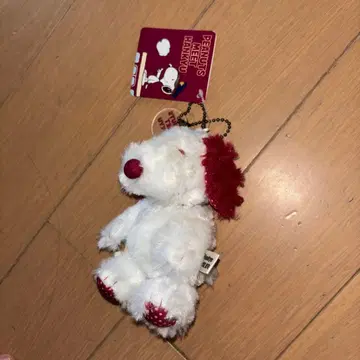 스누피 한큐 전철 콜라보 봉제 인형 키링