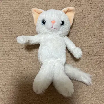 화이트 고양이 봉제 인형