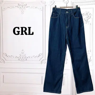 [그레일] 데님/청바지 팬츠 [M] 네이비 무지 캐주얼 스트레치